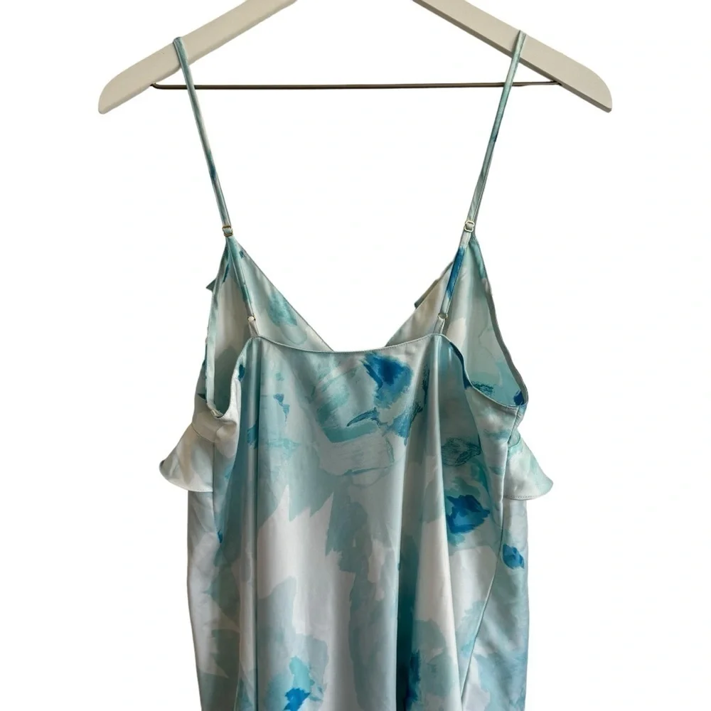 Kate Spade Blue Watercolor Floral Nightie, Size M